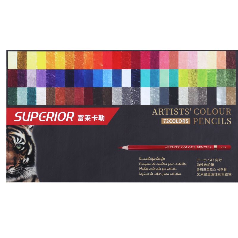 Superior Artist's Colour Pencils Set Of 72