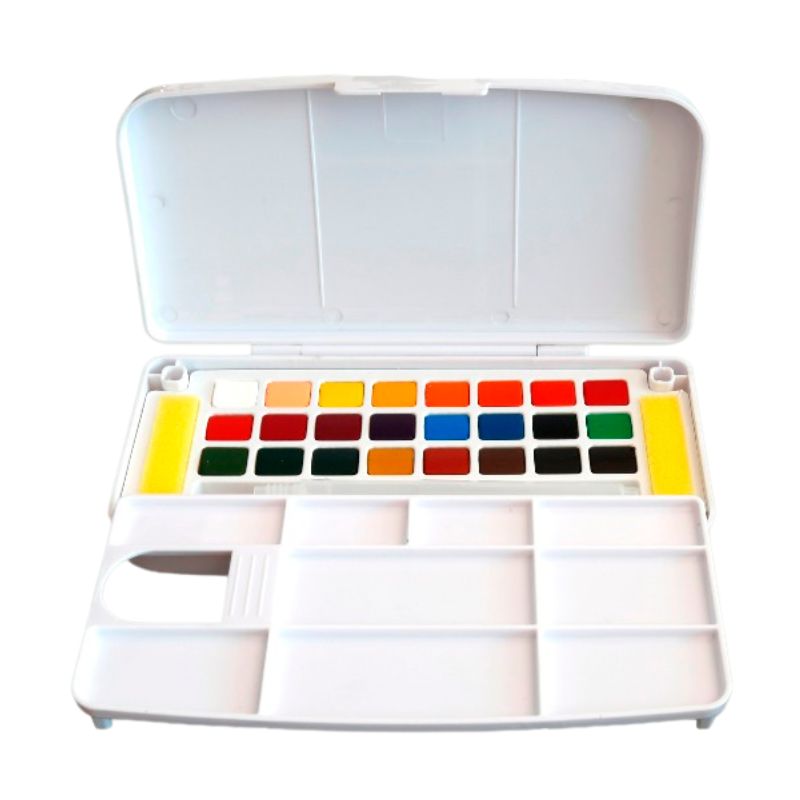 Superior Solid Watercolor Paint Professional Set Of 24