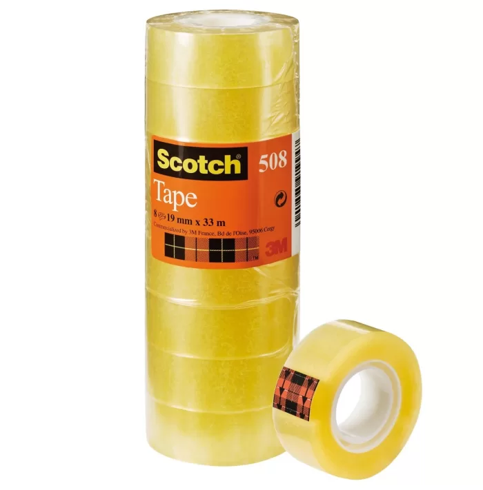 3M Scotch Transparent Tape 8 Rolls