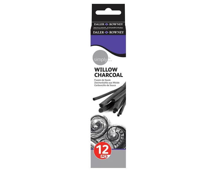 Daler Rowney Simply Willow Charcoal 12 Sticks