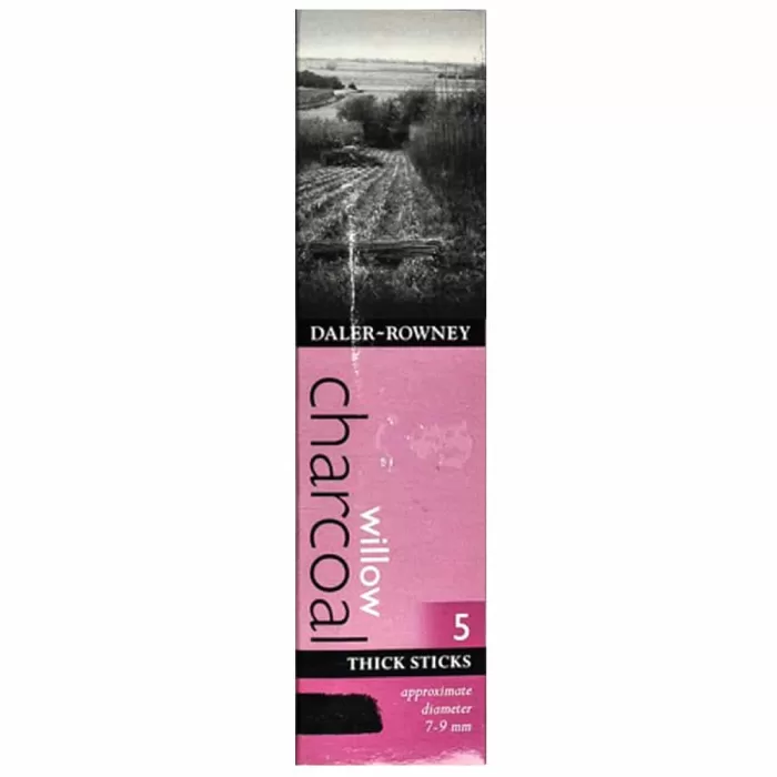 Daler Rowney ? Willow Charcoal 5 Thick Sticks