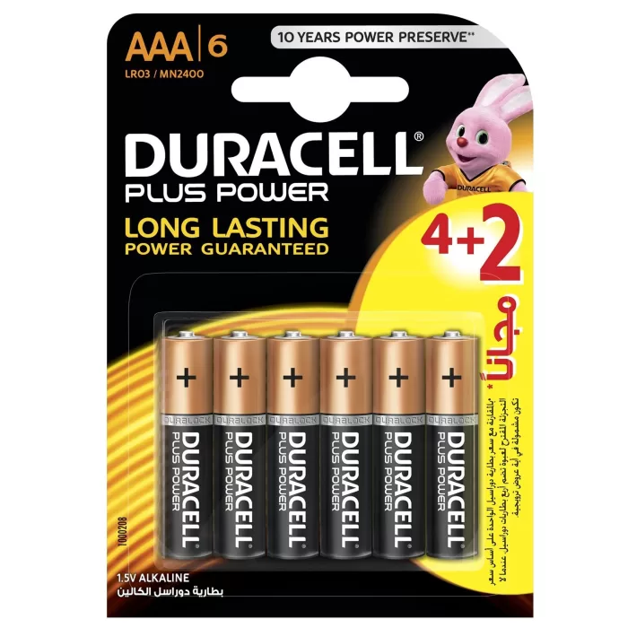 Duracell Alkaline AAA 6s (4+2F)