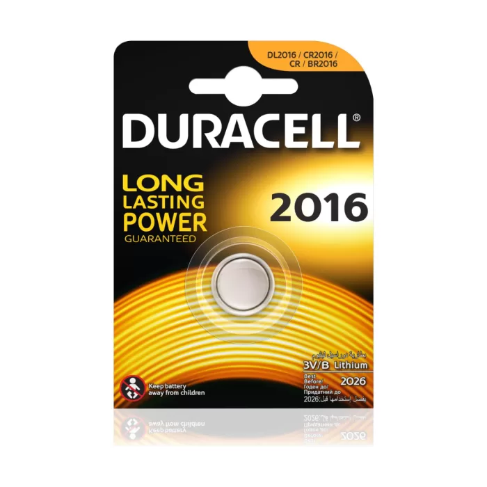 DURACELL LITHIUM 3V 2016