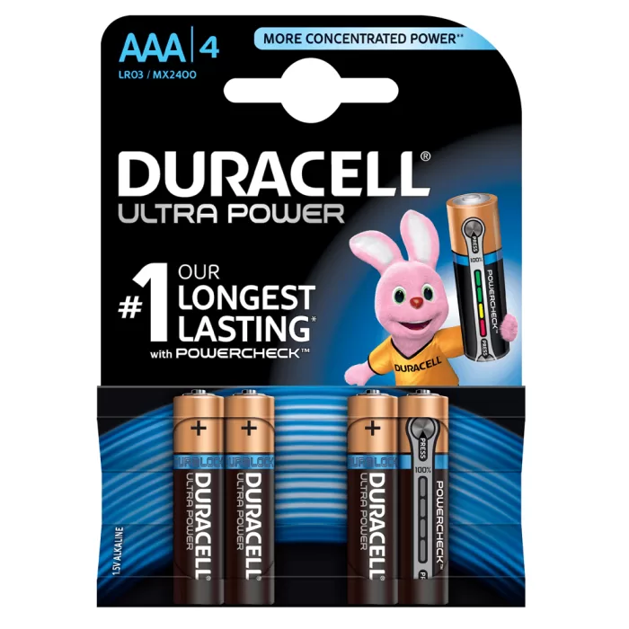 Duracell Ultra Power AAA 4s