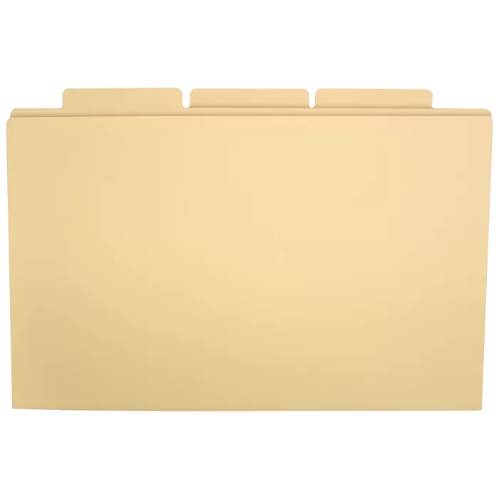 FOOLSCAP FILE FOLDERS CUT FILE 1/3 SET OF 100