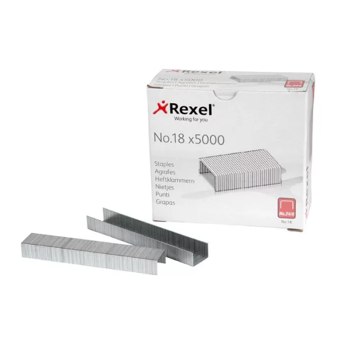 REXEL Staples No.18 (24/8) Box of 5,000 pcs