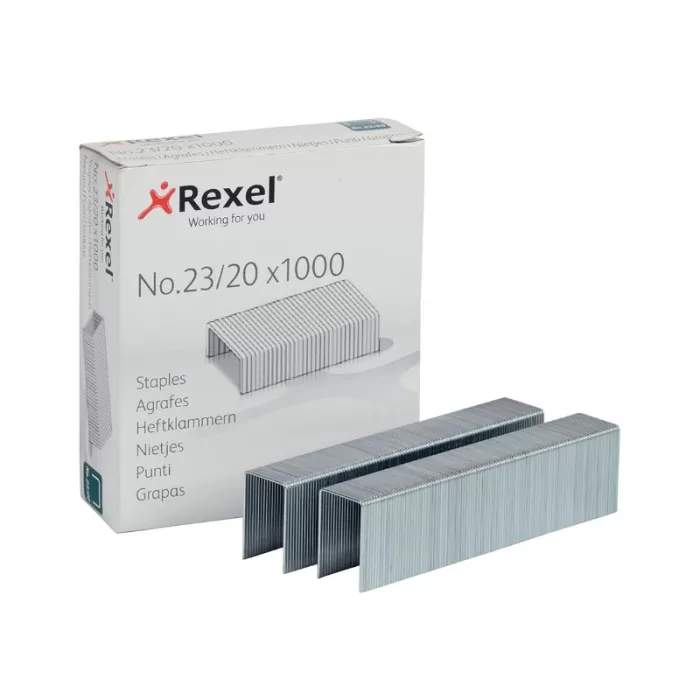 REXEL Staples No.23/20 Box of 1,000 pcs