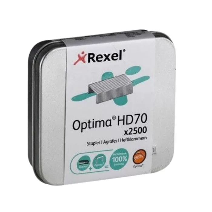 REXEL Staples No.70 Optima HD Tin of 2,500 pcs