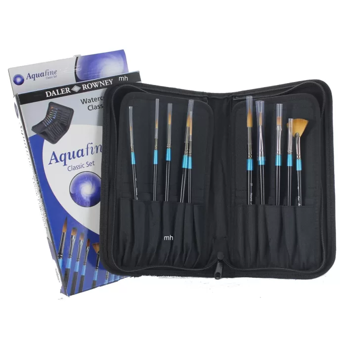 Daler Rowney Aquafine Brush ZIP CASE (10)