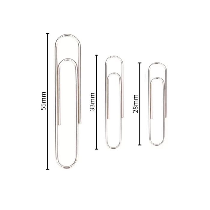 Paper Clips Metal Different Sizes