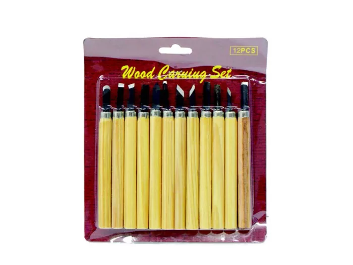 Wooden Carving Set of 12 pcs