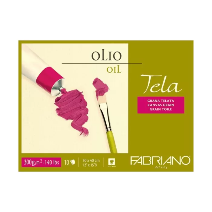 Fabriano Oil Tela Pad 300 gsm - 10 Sheets