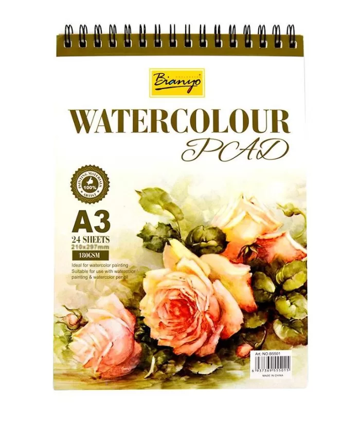 Bianyo Watercolor Pad 24 sheets 180g a3