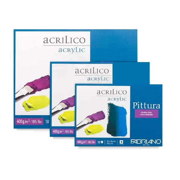 Fabriano Pittura Acrylic Pad 400gsm 10 Sheets