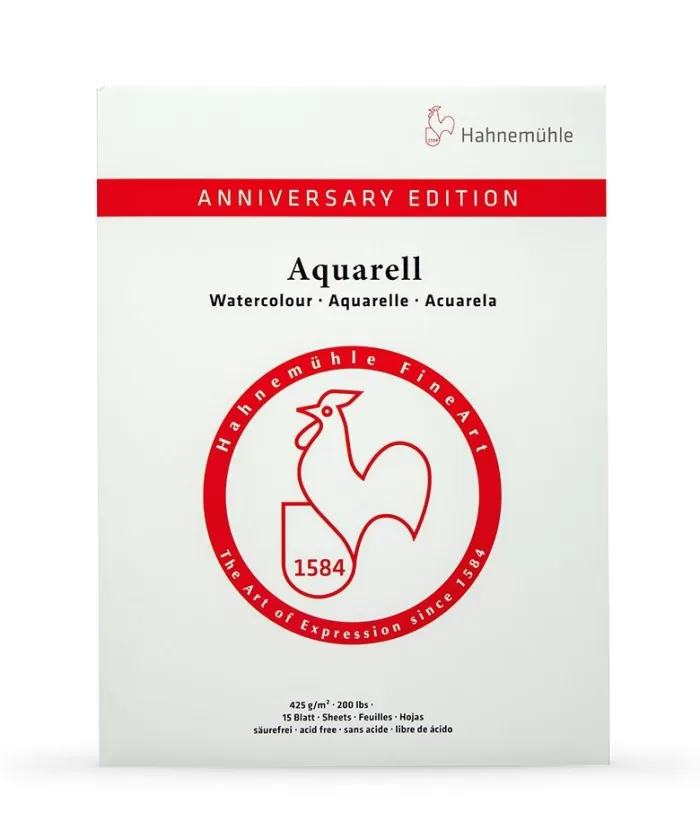 Hahnemuhle Anniversary Watercolour Pad 15 Sheets - 425 gsm