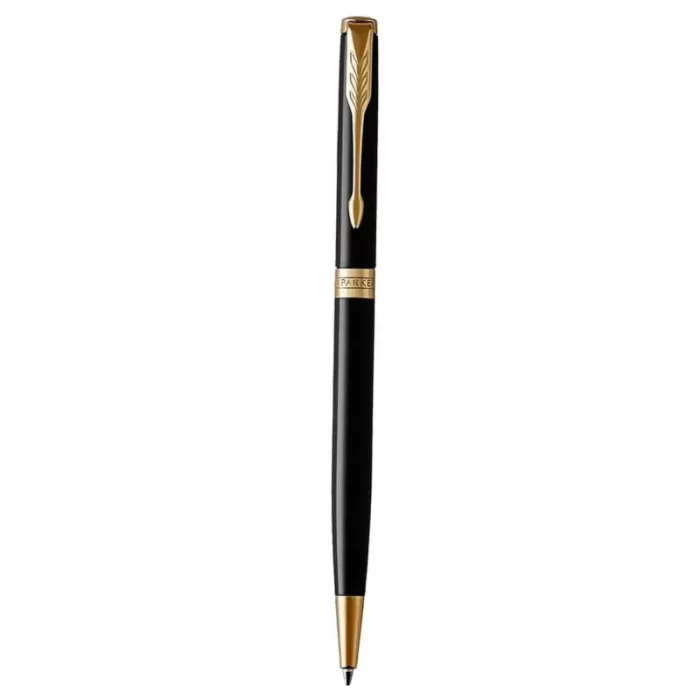 Parker Sonnet Slim Black Lacquer GT Ballpoint Pen