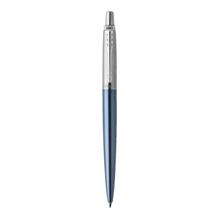 Parker Jotter Waterloo Blue Chrome Trim Ballpoint