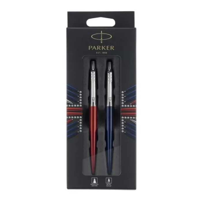 Parker Jotter Ballpoint & Gel Pen Set Blue and Red