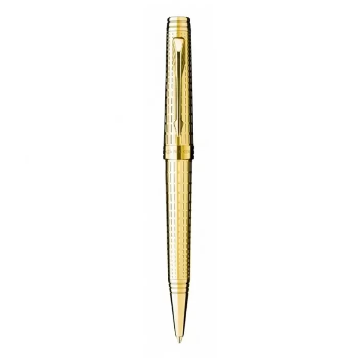 Parker Premier Deluxe Chiselling GT Ballpoint pen