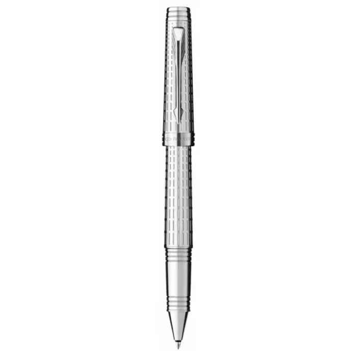 Parker Premier Deluxe Chiselled Silver ST Rollerball Pen