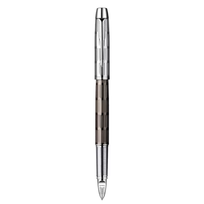 Parker IM Premium Chiseled Twin Metal Medium Nib Fountain Pen