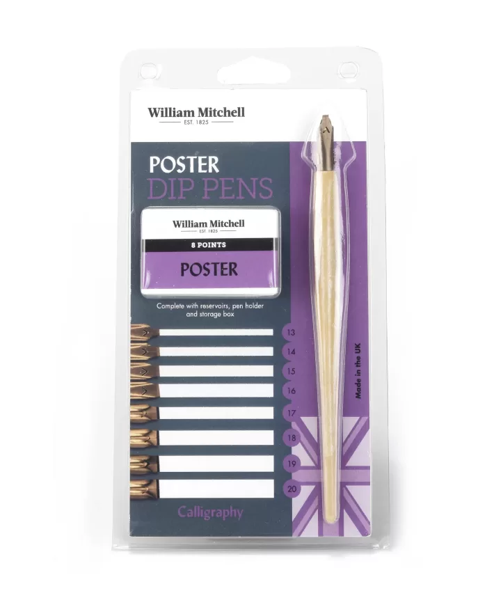 William Mitchell Poster Dip Pens - 8 Points