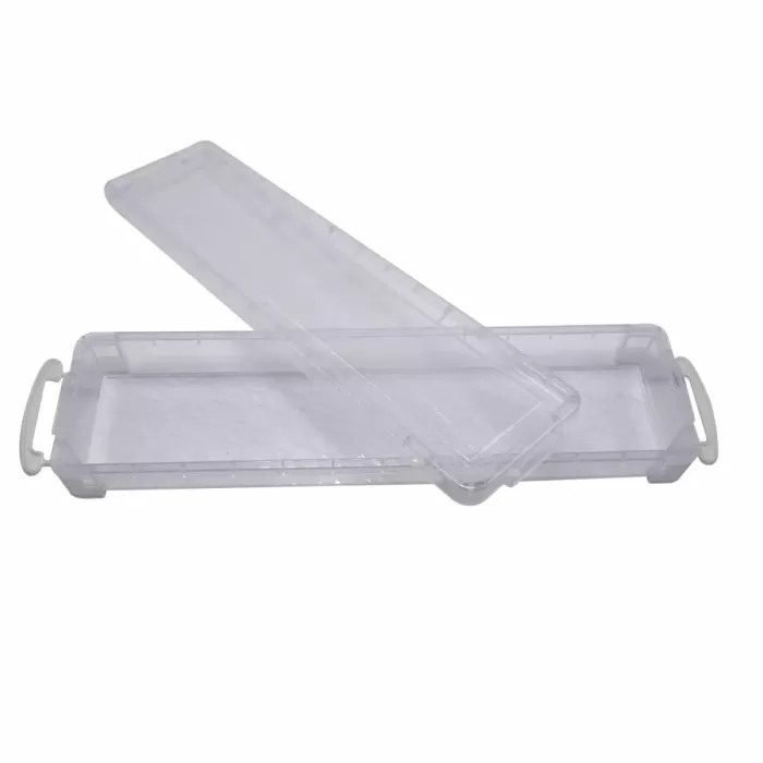 Transparent Plastic Box For Brush 34.5*9.5*4cm