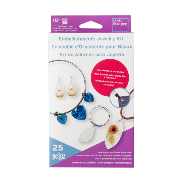 SCULPEY EMBELLISHMENTS JEWELRY KIT 25 PCS