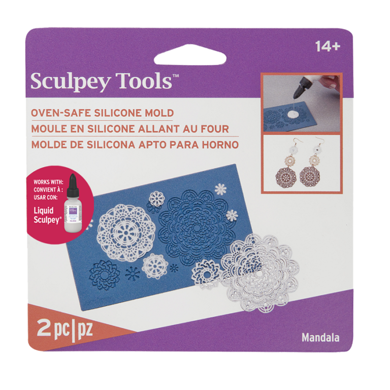 SCULPEY TOOLS MANDALA OVEN-SAFE SILICONE MOLD