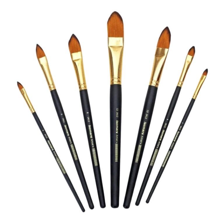 Isomars Mars Artist Brush - Cat's Tongue Set of 7