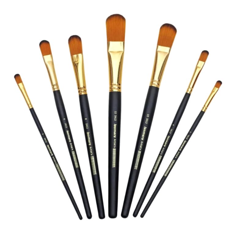 Isomars Mars Artist Brush - Filbert Set of 7