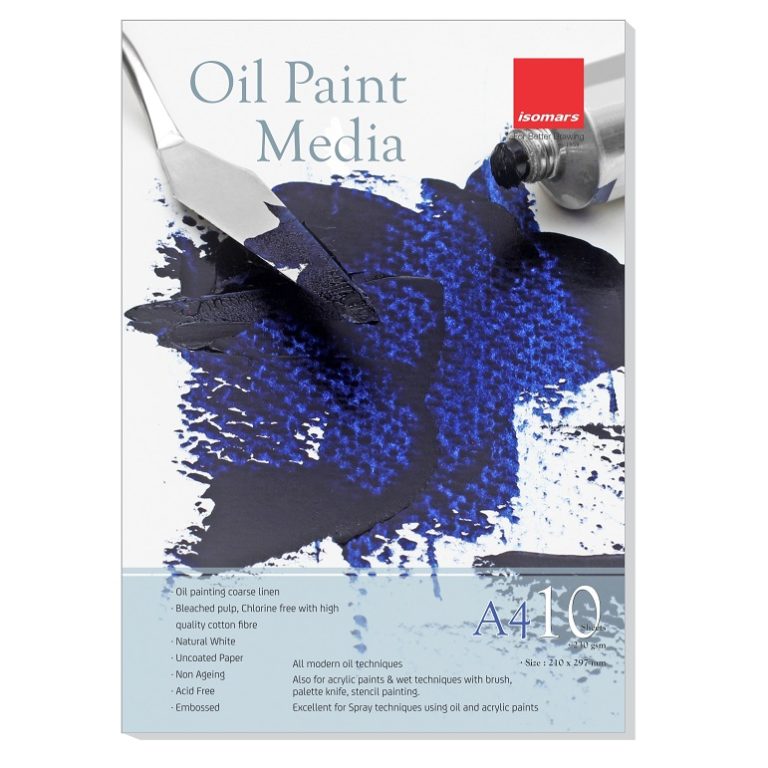 ISOMARS Oil Paint Media 230 gsm 10 Sheets Spiral A4