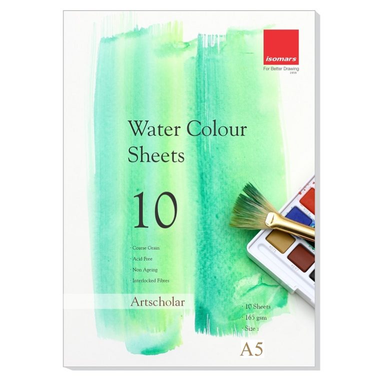 ISOMARS Water Colour Sheets - Art Scholar - A5