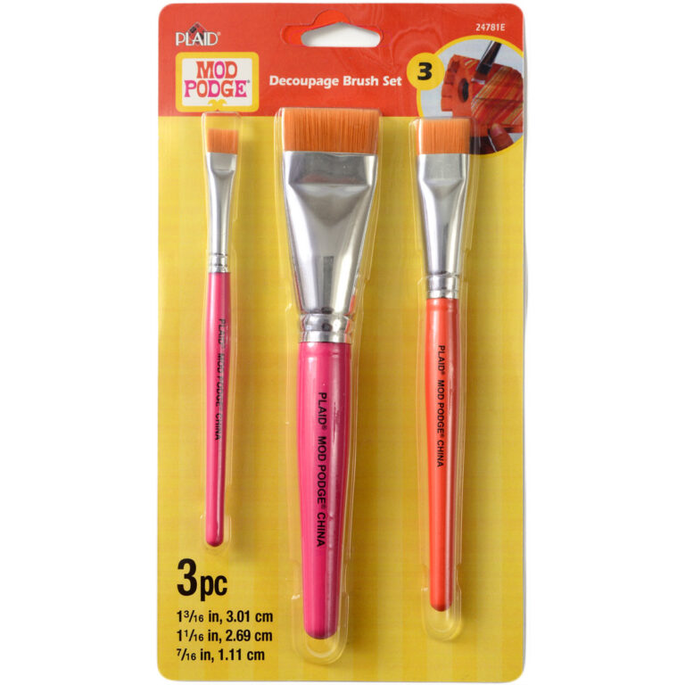 MOD PODGE DECOUPAGE BRUSH SET 3 PC.