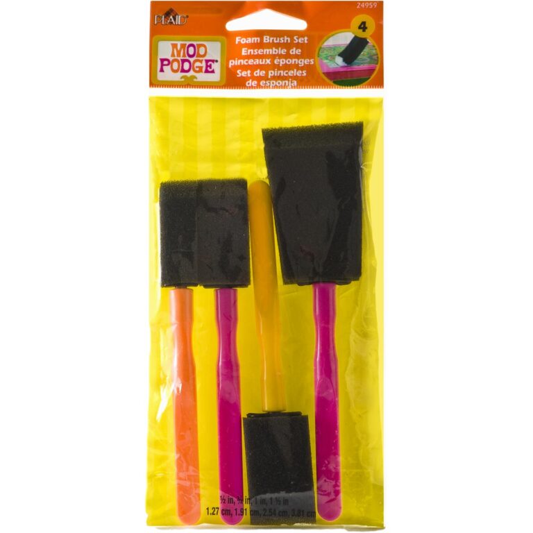 MOD PODGE FOAM BRUSH SET 4 PC.