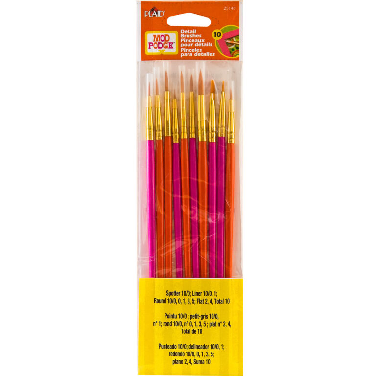 MOD PODGE DETAIL BRUSH SET 10 PC.