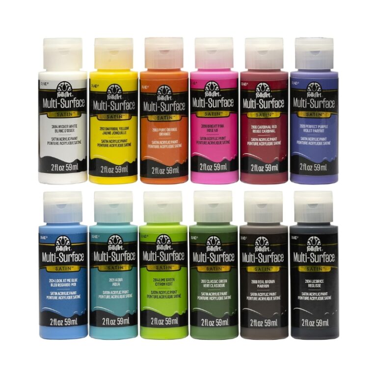 FolkArt Multi-Surface Satin Acrylic Paints 2OZ