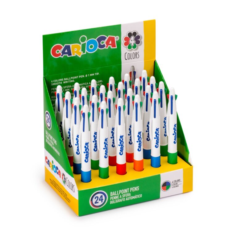 CARIOCA 4 Colours - Display 24 Pcs