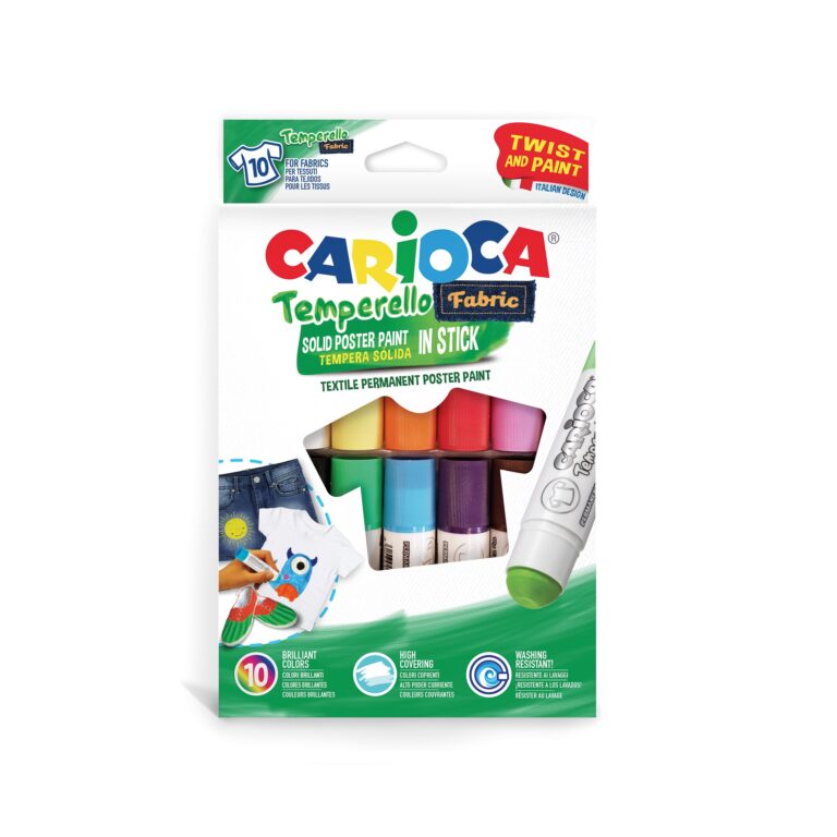 CARIOCA Temperello Solid Poster Paint In Stick Set Of 10 Pcs