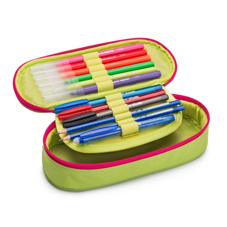 CARIOCA Fluo Pouch Filed Pencil Case - Assorted