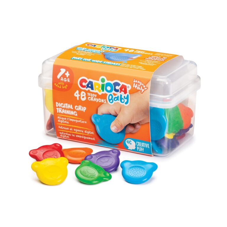 Carioca Baby Teddy Crayons 48 Pcs Age 1+