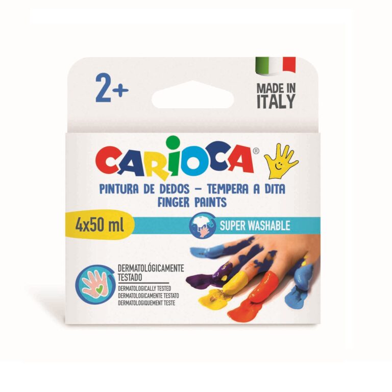 CARIOCA Finger Paints Set Of 4X50 Ml