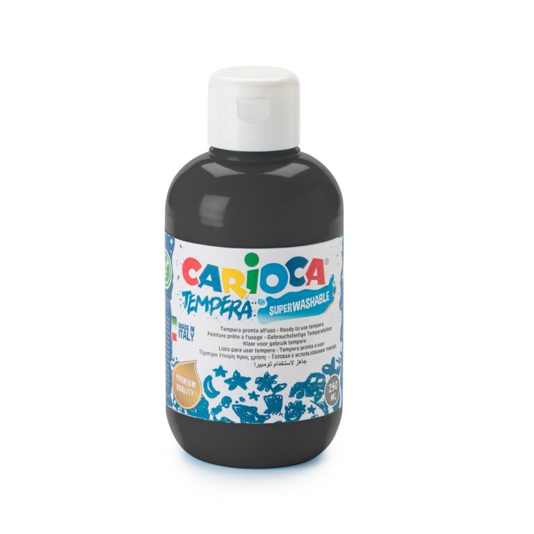 CARIOCA Tempera Bottle Of 250Ml Black