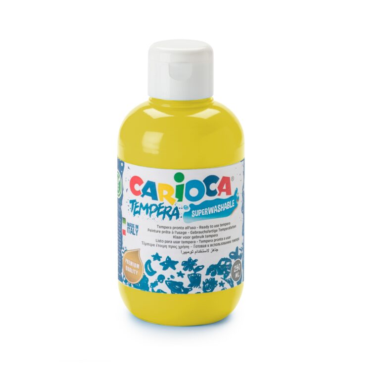 CARIOCA Tempera Bottle Of 250Ml Primary Yellow