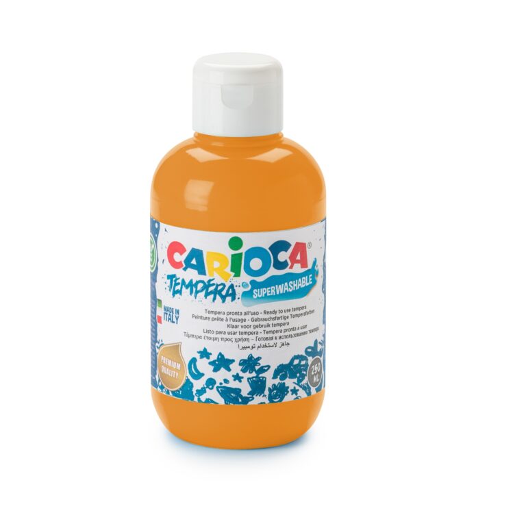 CARIOCA Tempera Bottle Of 250Ml Orange