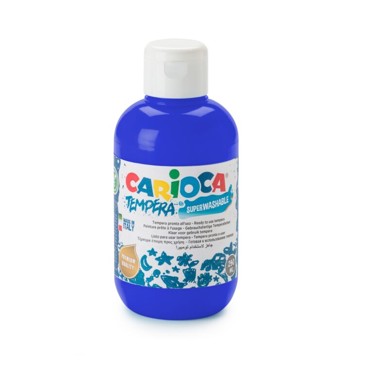 CARIOCA Tempera Bottle Of 250Ml Dark Blue