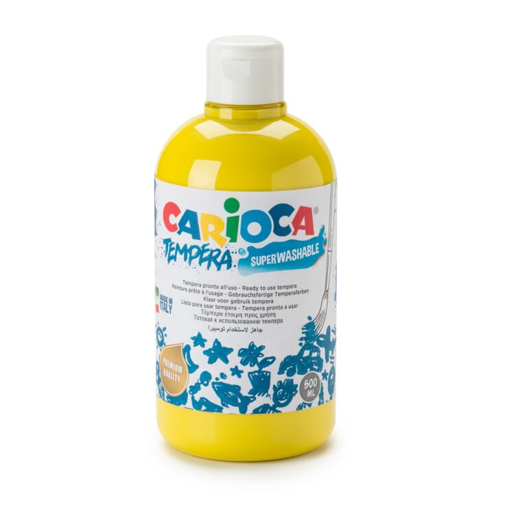 CARIOCA Tempera 500Ml Bottle Primary Yellow