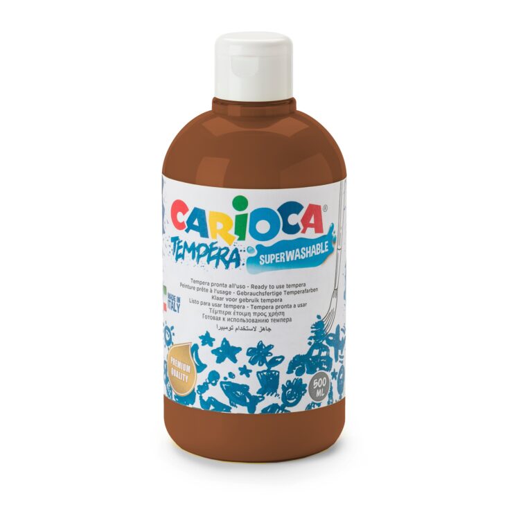 CARIOCA Tempera 500Ml Bottle Brown