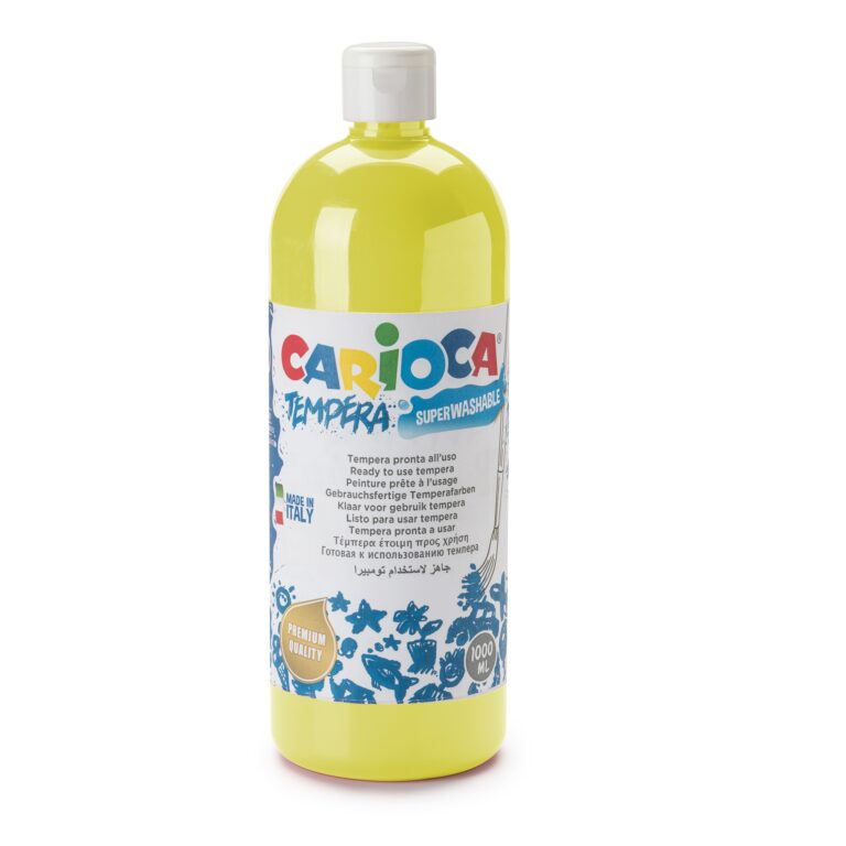 CARIOCA Tempera Bottle 1L Lemon Yellow