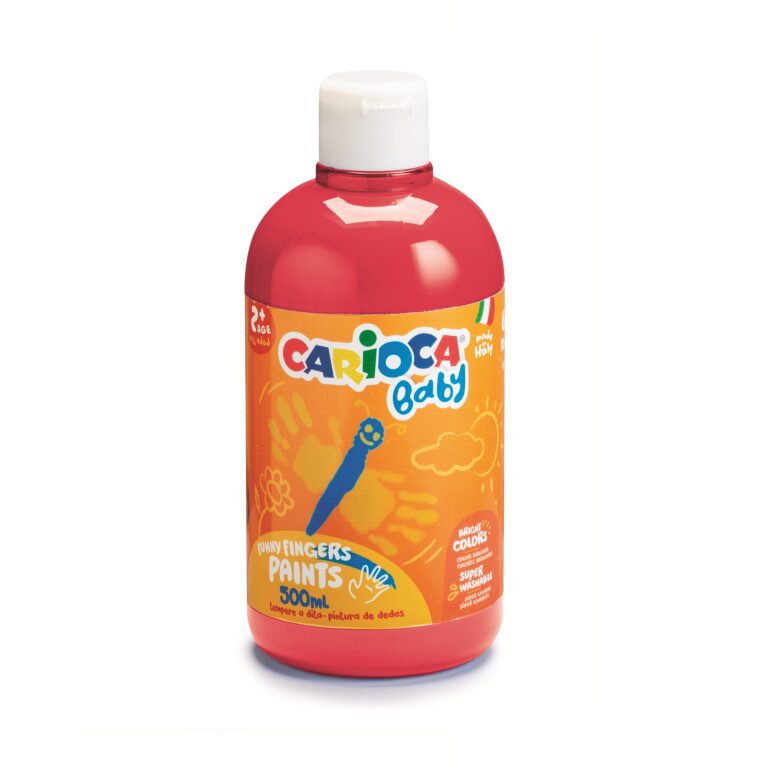 Carioca Baby Funny Fingers Paints 500Ml Red